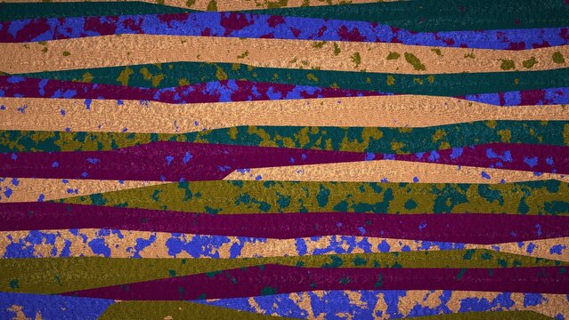 High-resolution 8K abstract procedural image generated with JavaScript. This unique digital background features horizontal, jagged wavy bands layered with a heavily textured, speckled noise and grunge