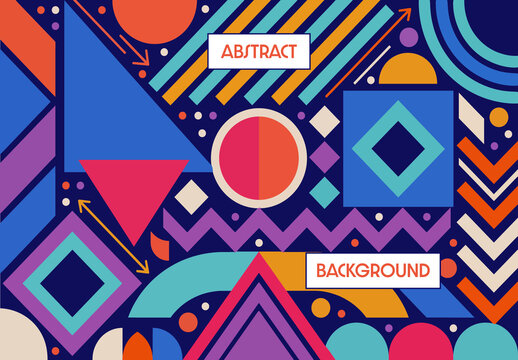 Colorful Geometric Abstract Background