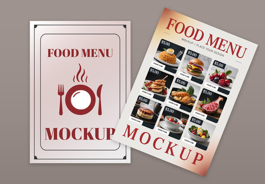 Food Menu Mockup