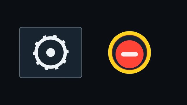Machine Lockout Gear Stop Safety Animation