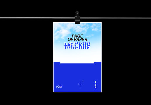 Hang Poster Mockup