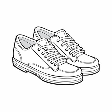 sneakers vector illustration