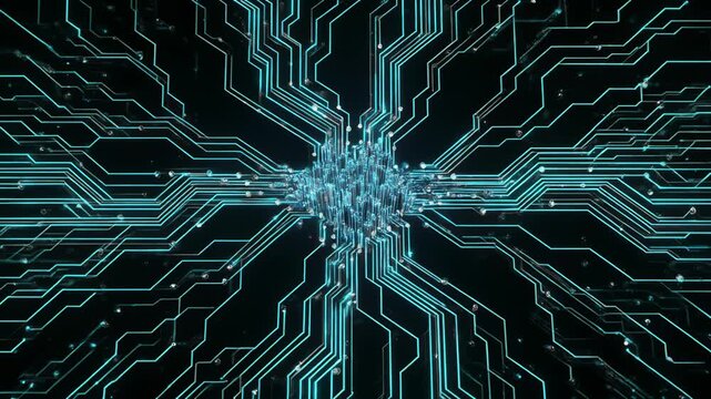 有機的に広がる半導体回路パターン