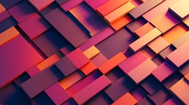 A vibrant and captivating abstract composition featuring geometric shapes and a warm color palette perfect for modern digital designs