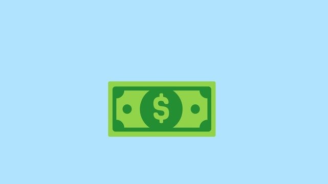 Stack of green dollar bills symbolizing financial success, savings, banking, and economic prosperity concept.