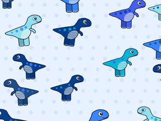 Cute Cartoon Dinosaurs Colorful Kids Pattern © iushakovsky