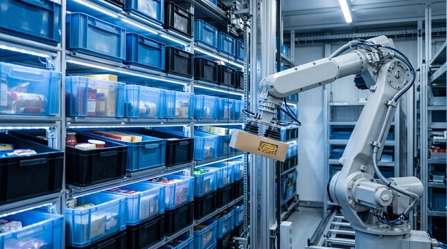 Micro-Fulfillment Center Robot Arm