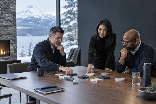 Business leaders exploring an artificial intelligence roadmap