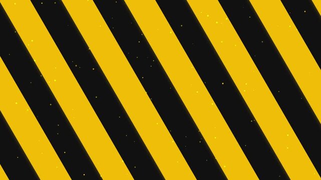 Industrial yellow and black hazard stripes background, diagonal warning lines for construction safety, caution signal pattern with grunge texture, safety zone border for industrial site signage