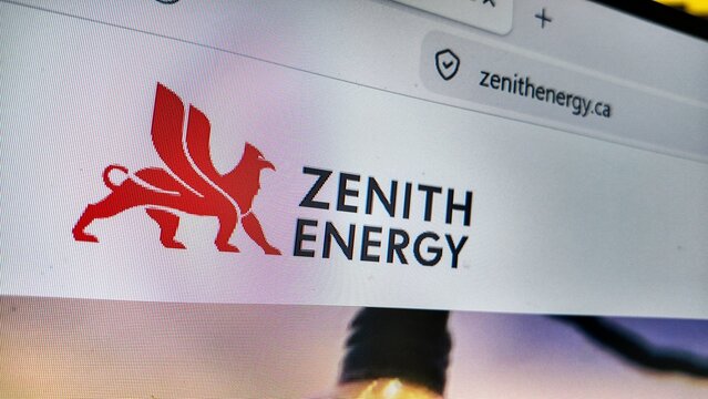 .a computer screen with zenith energy  website displayed.