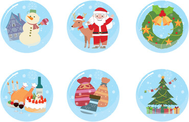 Fototapeta premium クリスマスイラスト