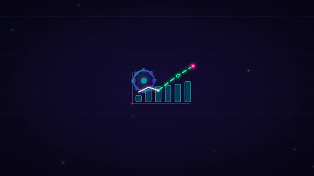 Business Analytics Target and Performance Metrics Motion Graphic