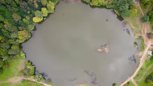 view of the lake in mountains