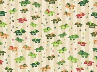 Cute Cartoon Dinosaurs Colorful Kids Pattern © iushakovsky