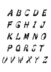 Fototapeta premium [Vector] Fire Flame Alphabet A to Z Font Vector for T-shirt and Logo Design