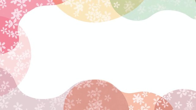 Japanese style cherry blossom motif pattern 4K