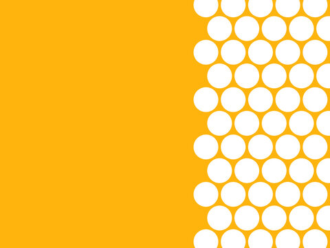 abstract orange background 黄色背景に白抜きドット