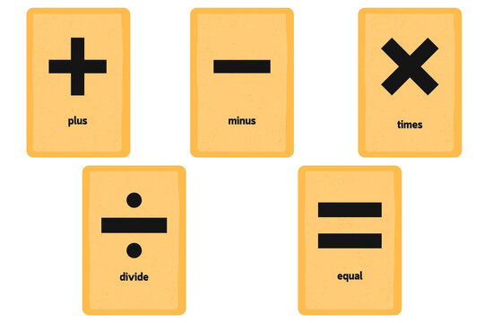 set of maths icons
