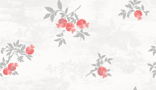 Collection of soft vintage floral seamless pattern set for textile print