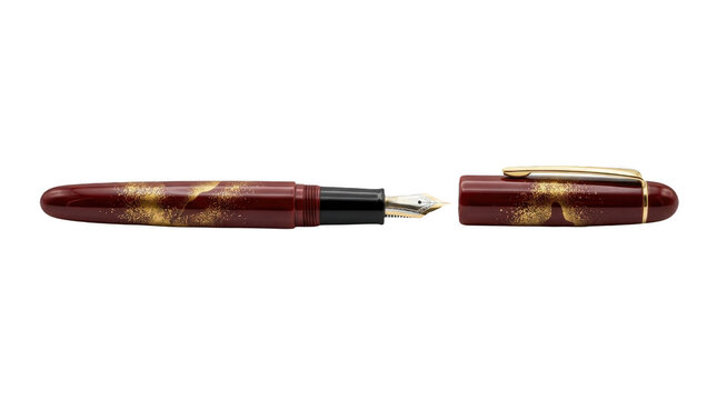 Fountain pen  on transparent background