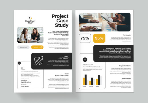 Modern Case Study Layout Template