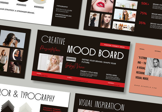 Creative Mood Board Template Layout