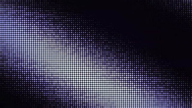 Geometric digital grid pattern displays a glowing diagonal band of white and violet dots creating a textured techno visual display.