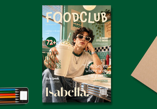 Urban Lifestyle Fashion Magazine Cover Template