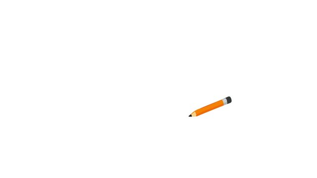 Doodle back to school motion graphic featuring a colorful school backpack, notebooks, pencils, ruler, eraser, and other stationery items. Designed for back to school campaigns, education videos