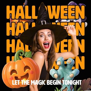 Cute 3D Halloween Opener - Square