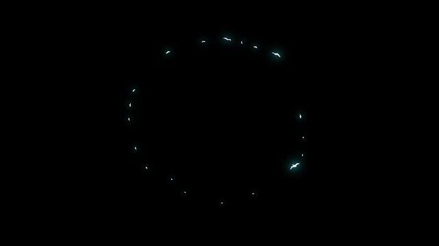 Ionized energy ring burst fx with transparent background