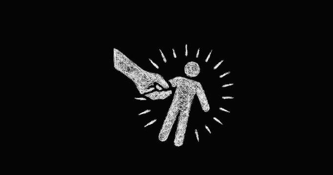Sketch revive icon animation - smooth progressive reveal