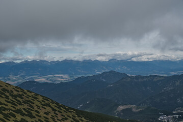 View from Polana hill in Nizke Tatry mountains in Slovakia © honza28683
