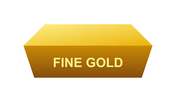 Golden bar with fine gold text engraving for investment and banking operations.
