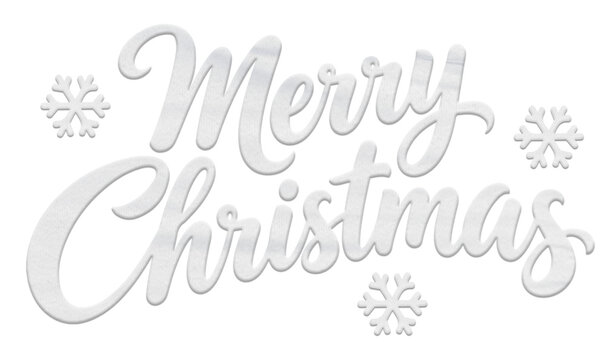 merry christmas lettering white colour 