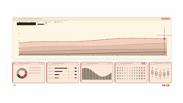 Clean animated user growth layers stacking in amber and orange on a bright white background. Seamless looping 4K dashboard motion graphics with free space for text, ideal for business presentations, p