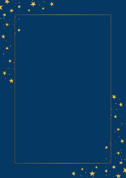 Minimal background with decorative starry border 
