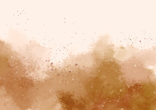 Abstract hand painted neutral coloured watercolour texture background