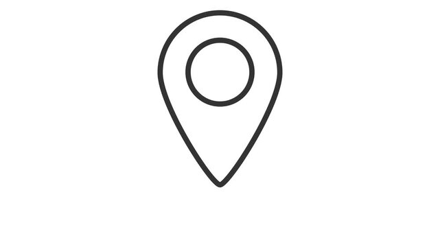 3D Silver Map Pointer Icon with Realistic Shadow, Modern Location Pin Marker for GPS Navigation, Travel, Business, Web Design and Digital Illustration