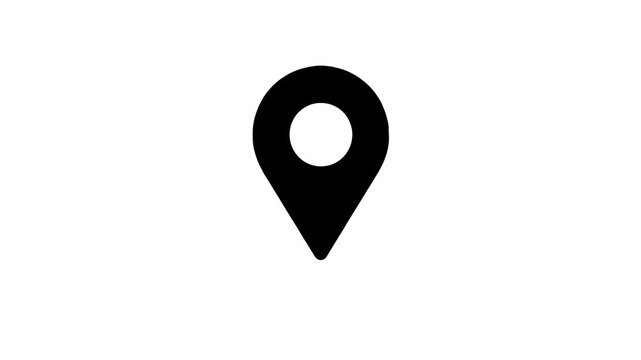 3D Map Pointer Icon for GPS Navigation and Location Marking, Modern Map Pin Symbol for Travel, Business, Web Design and Digital Illustration