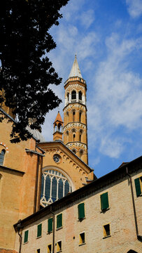 Famous octagonal bell tower of the Basilica of Saint Anthony of Padua, Veneto, Italy