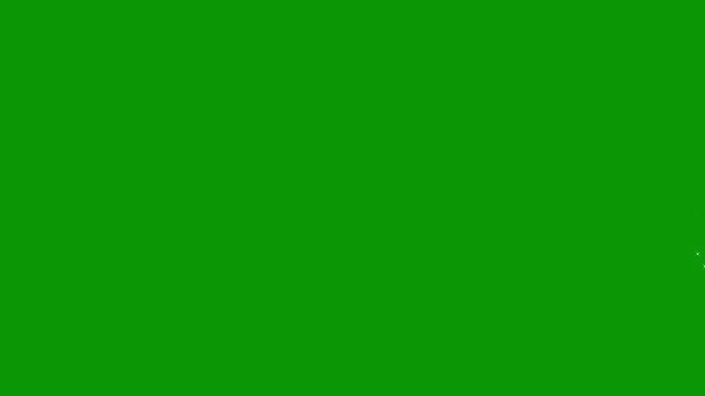 Glowing glitter sparkle animation with twinkling star particles, glittering stars lines, pixie dust path, white twinkling stars line sparkles, sparkling starry line effect on a green screen. 4k