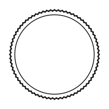 Beaded Circle Border Ornamental Decorative Vector Illustration