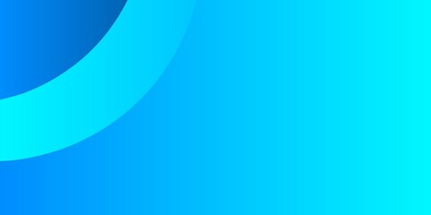 Obraz premium Abstract Cyan Blue Curved Geometric Banner Background 