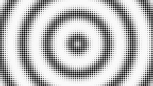 Abstract radial halftone pattern with concentric circles