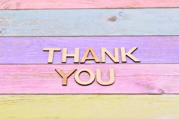 thank you write - banner - greeting card background  © Adriana