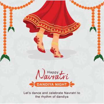 Indian Bride Feet with Red Alta, Mehndi Payal Kanku Pagla Design For Festive Happy Navratri Celebration Post