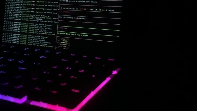 Computer Screen Displaying Coding and Terminal&mdash;Ideal for Technology and Cybersecurity Concept