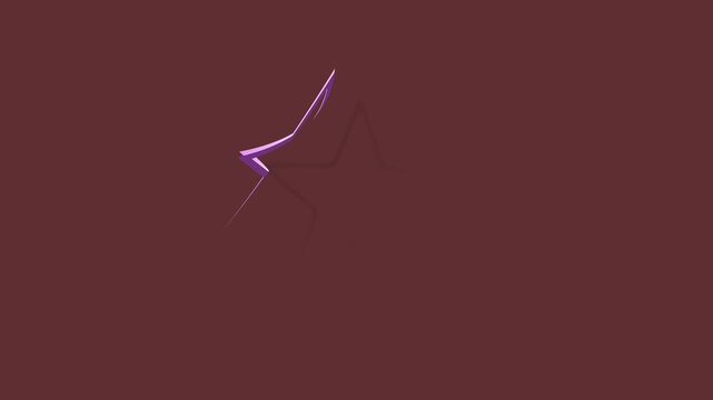 Abstract Purple Line Wave Animation Motion Graphic
