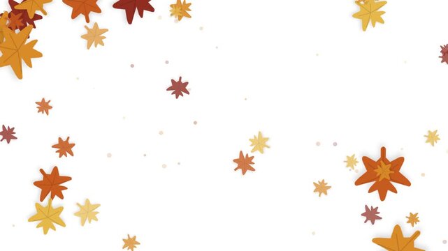 Elegant autumn maple leaf motion overlay featuring natural wind-driven movement, floating leaves, and transparent background design for seasonal branding, presentations, and cinematic compositions.